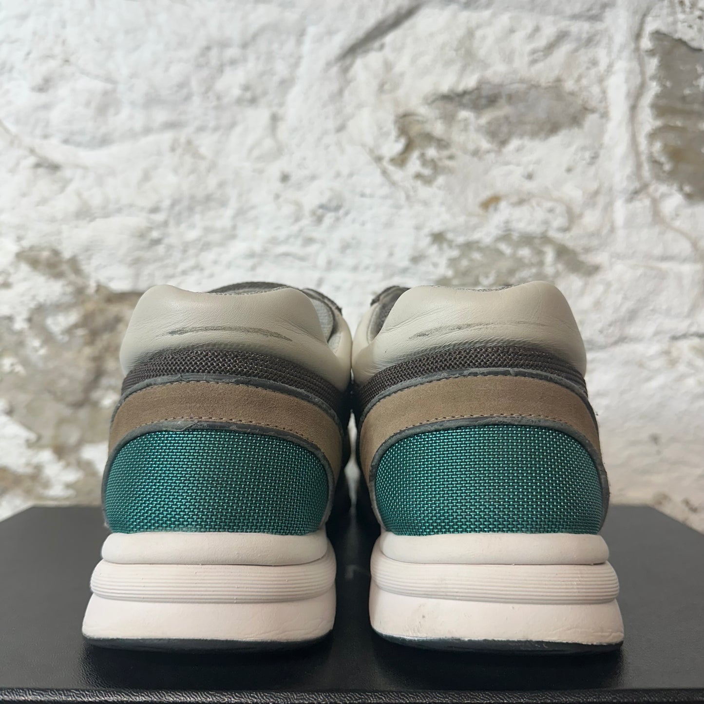 Chanel Black CC Brown Green Trainer Sneaker Sz 12 (45)