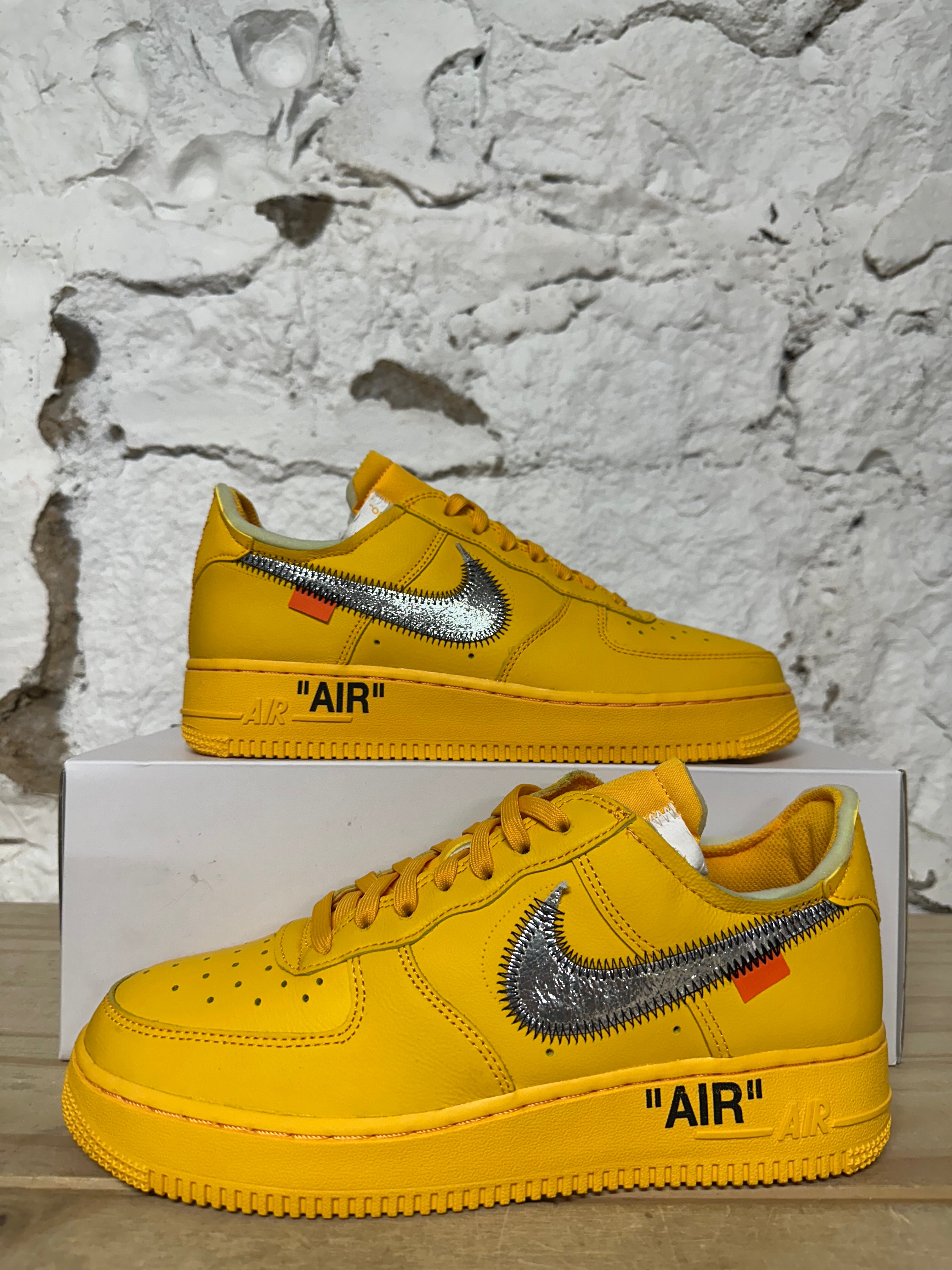 Nike Air Force 1 Low Off-White Lemonade ICA Sz 7 DS