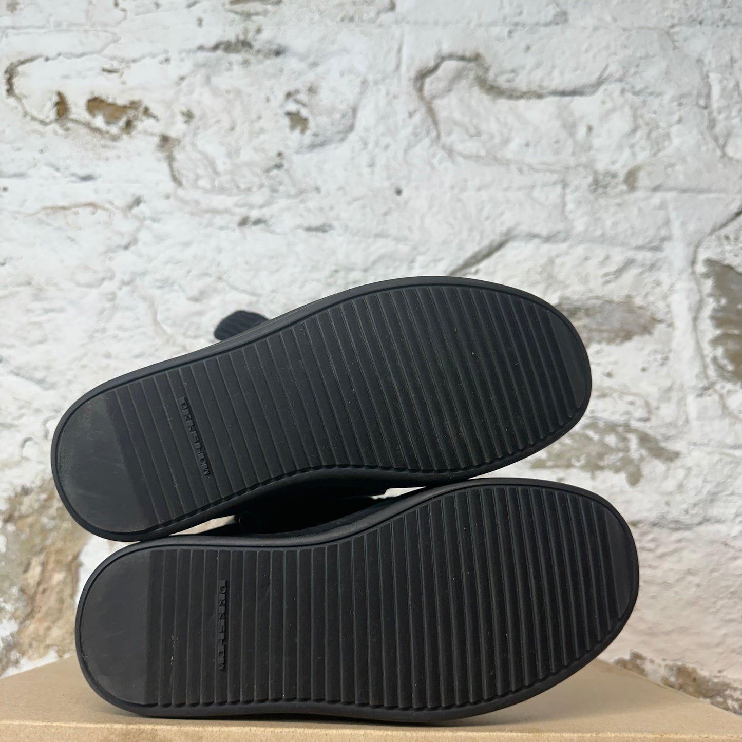 Rick Owens High Jumbo Lace Puffer Sneaker Black Sz 4.5 (36.5)