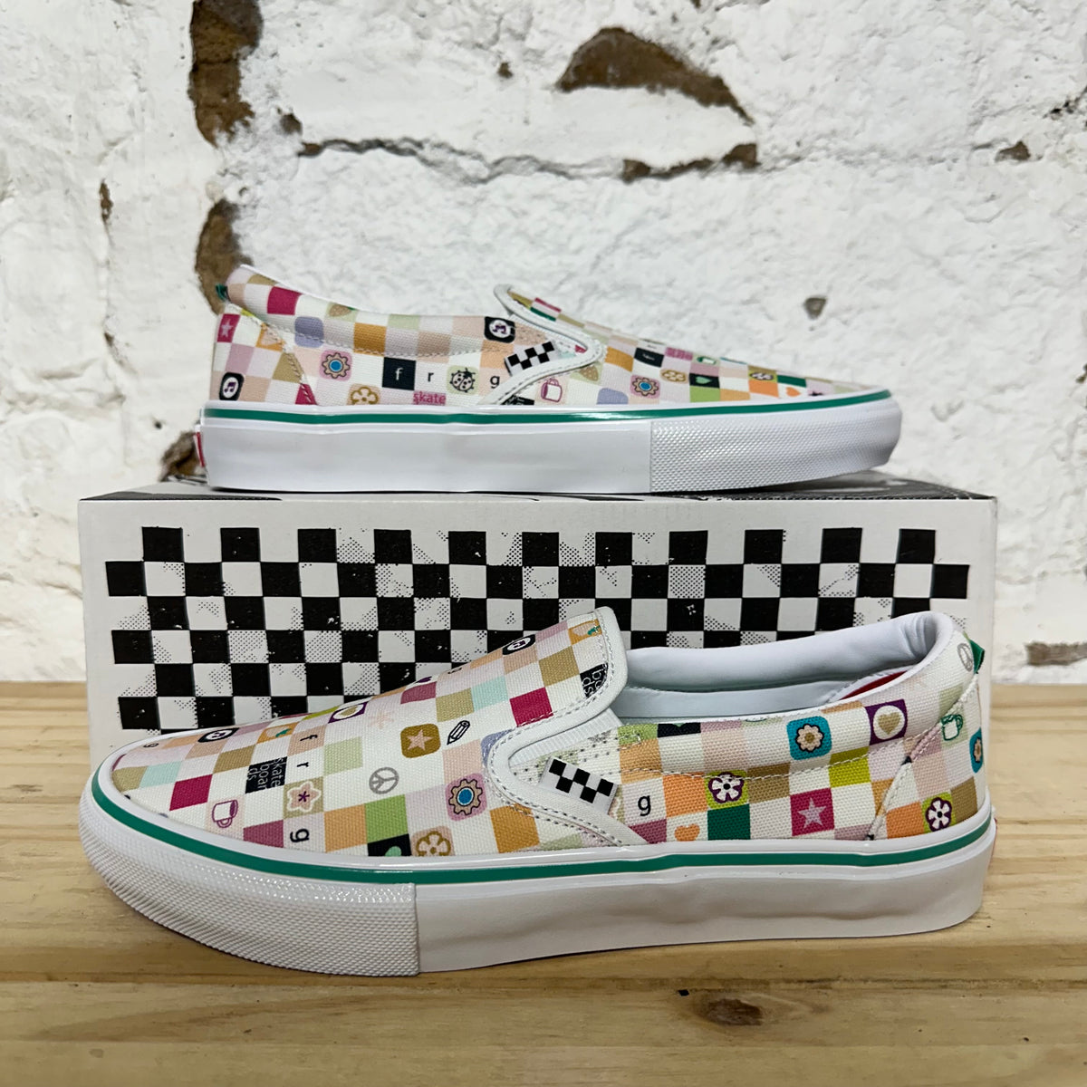 Vans Slip On Frog Skateboards Sz 9.5 DS