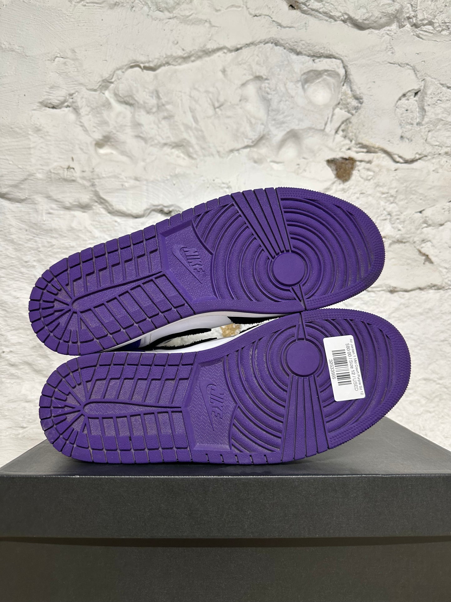Air Jordan 1 Mid Court Purple Sz 12