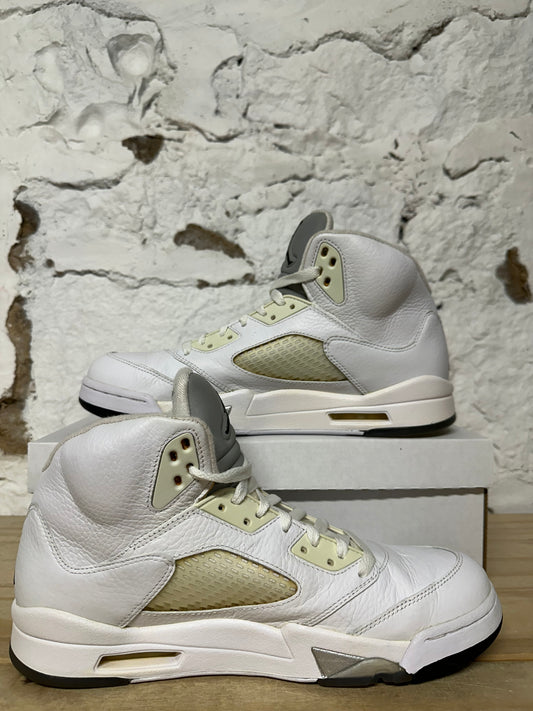 Air Jordan 5 White Metallic Sz 11.5
