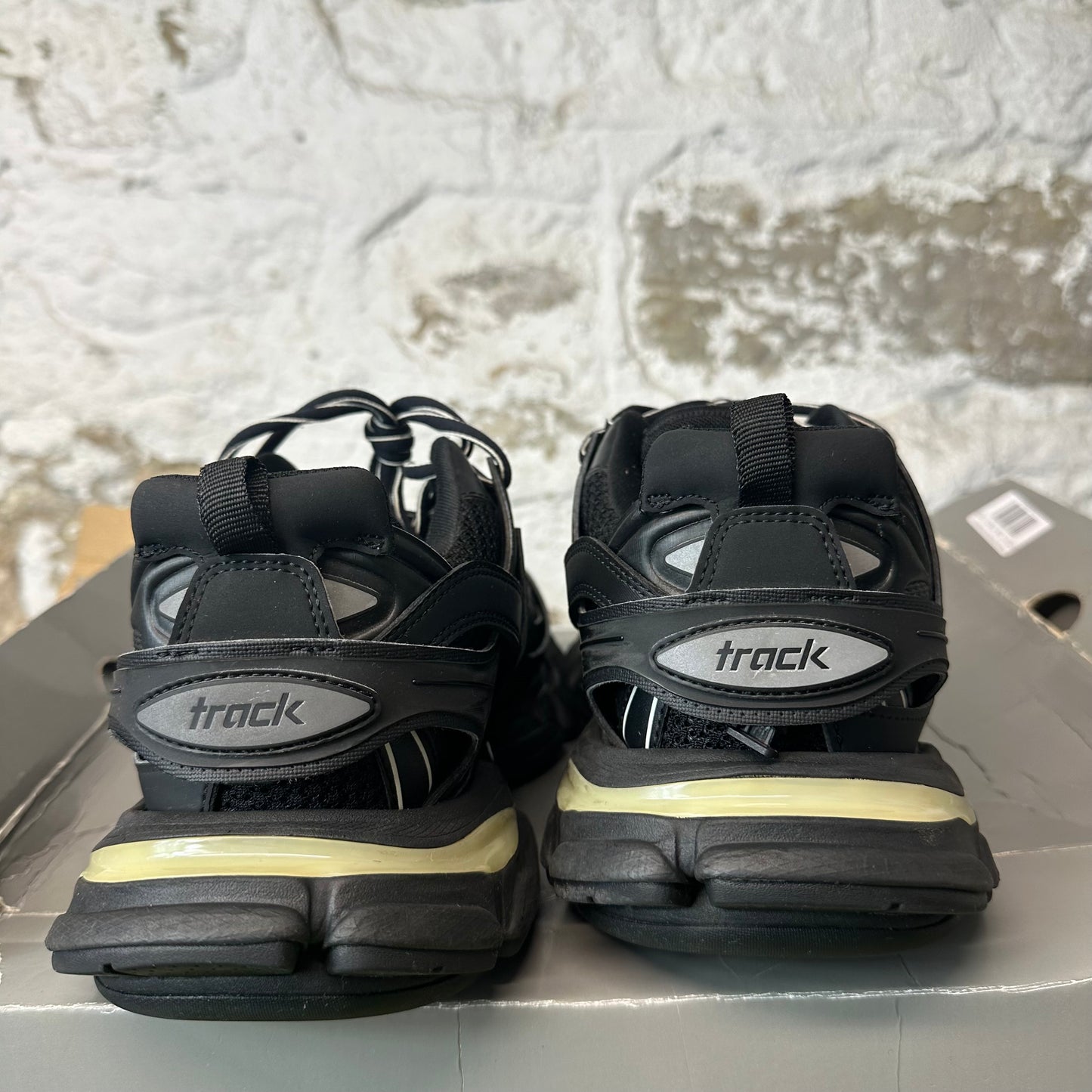 Balenciaga Track Runner Triple Black LED Sneaker Sz 10 (43)
