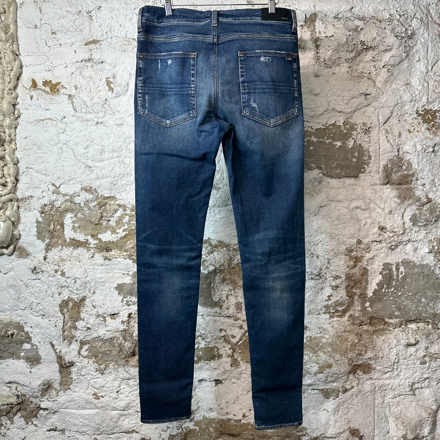Amiri Plain Dark Blue Denim Jeans Sz 34