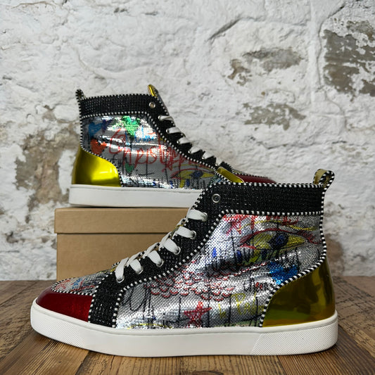 Christian Louboutin High Multicolor Sequen Sneaker Sz 12.5 (45.5)