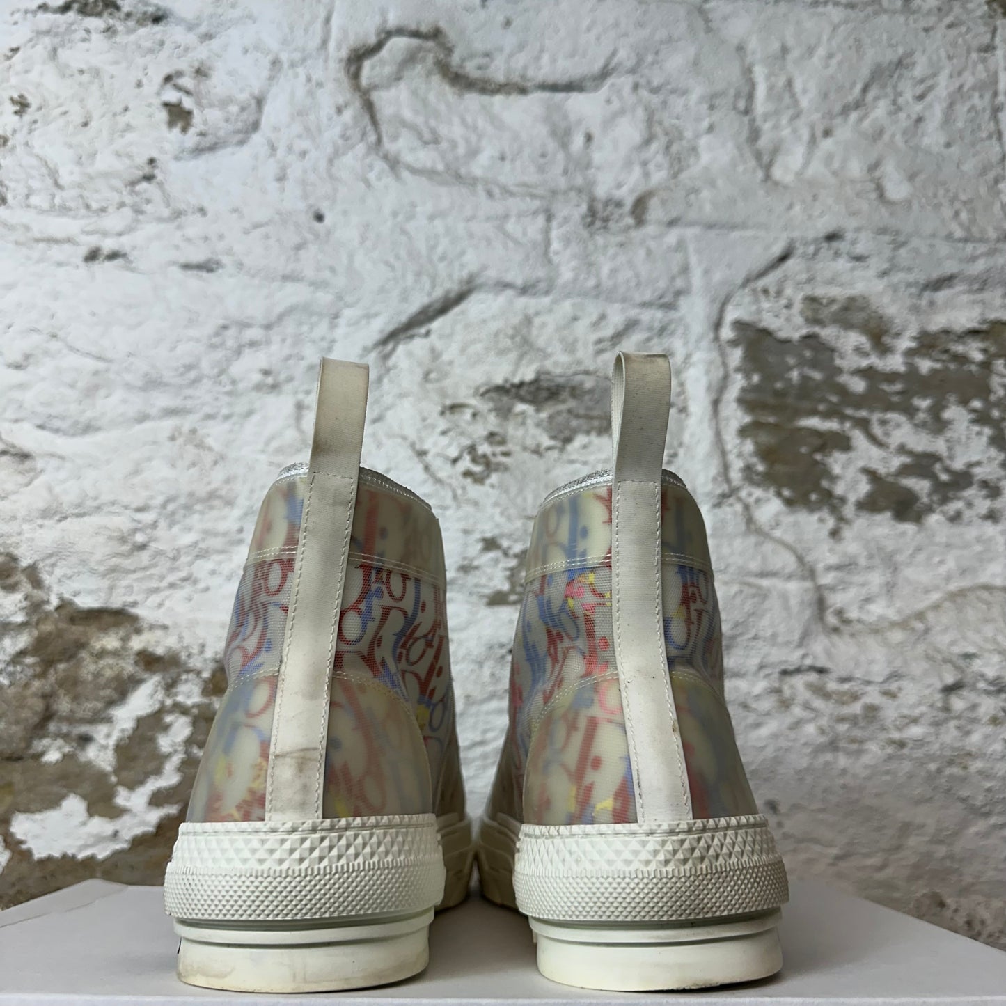 Dior B23 High Multicolor Oblique Cream Sneaker Sz 10 (43) No Box