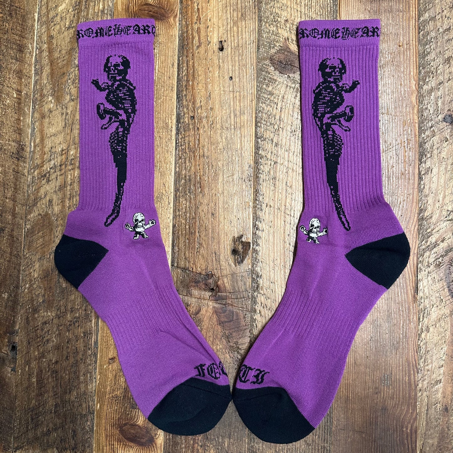 Chrome Hearts Purple Black Foti Socks DS