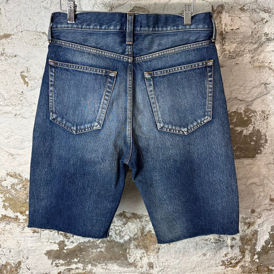 Balenciaga Denim Jean Shorts Dark Blue Sz 29