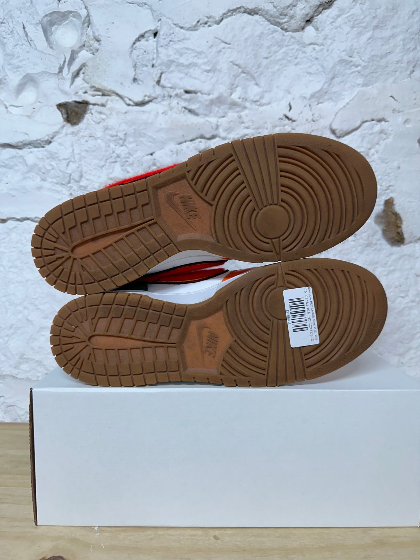 Nike Dunk High Chenille Swoosh Sz 10.5