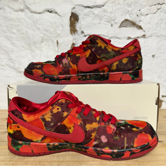 Nike SB Dunk Low The Wizard of Oz Poppy Field Sz 13