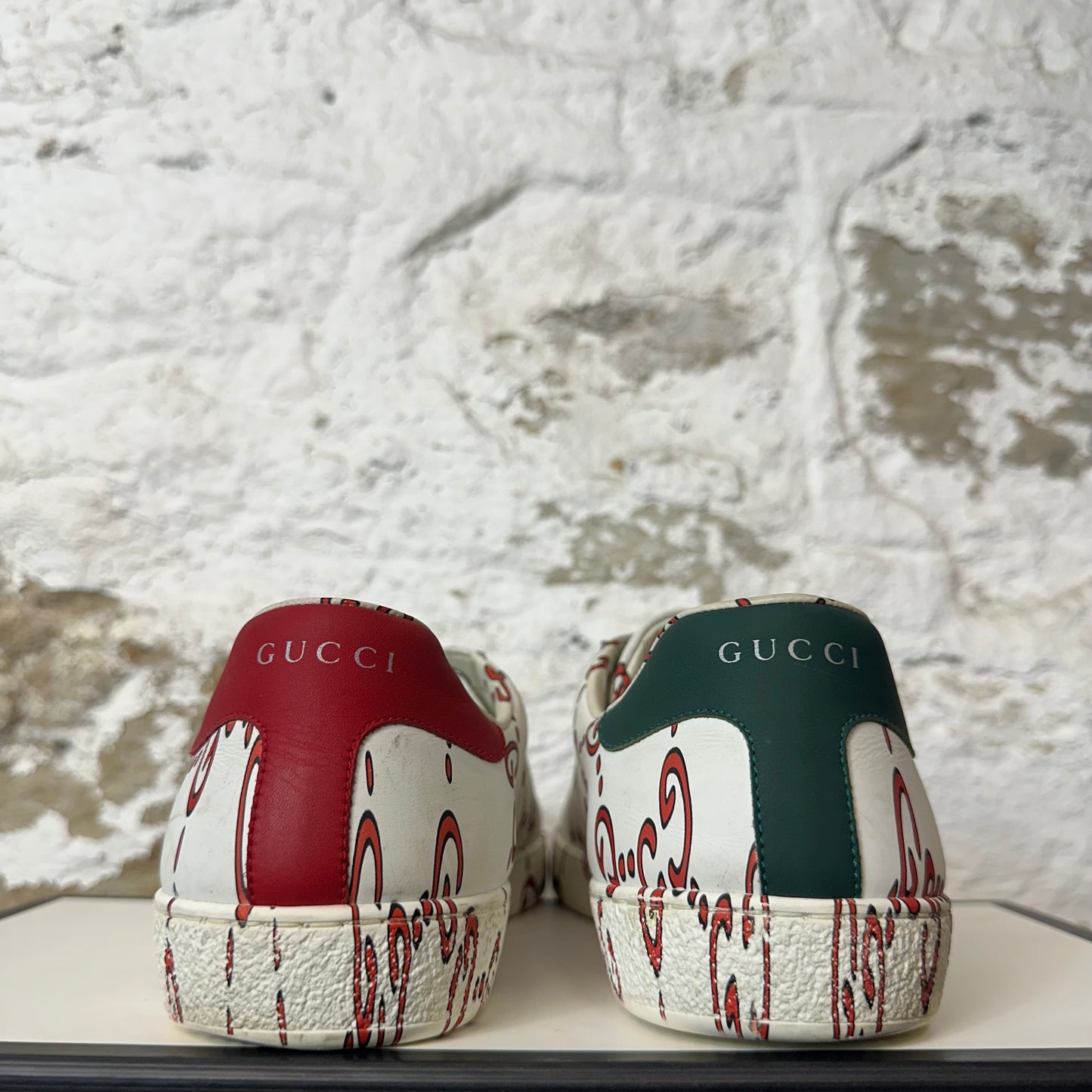 Gucci Red GG White Ace Sneaker Sz 9.5