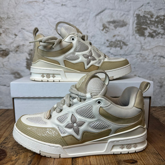 Louis Vuitton Beige Cream Skate Sneaker Sz 9 (7.5LV)