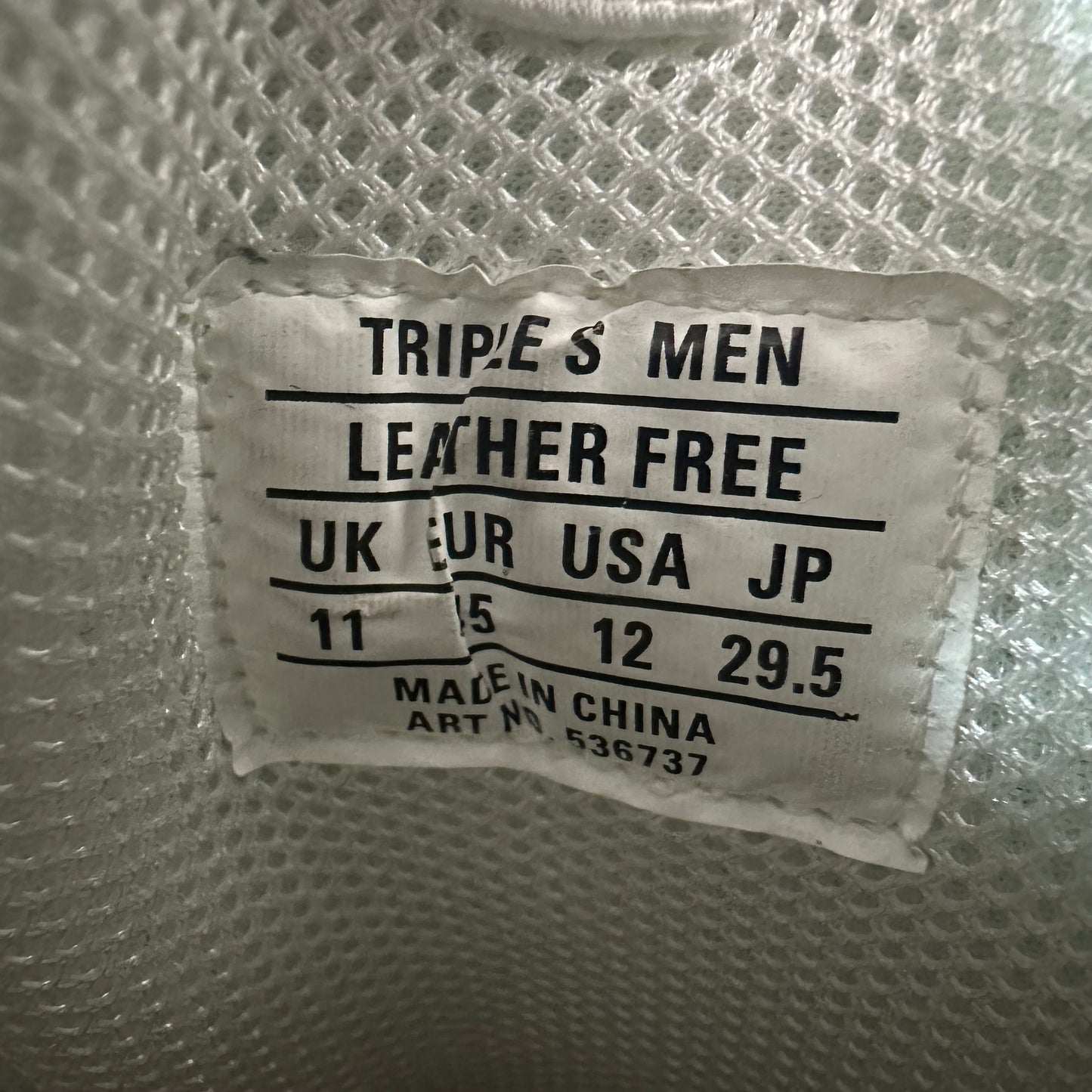 Balenciaga Triple S Spellout White Black Pink Sneaker Sz 12 (45)