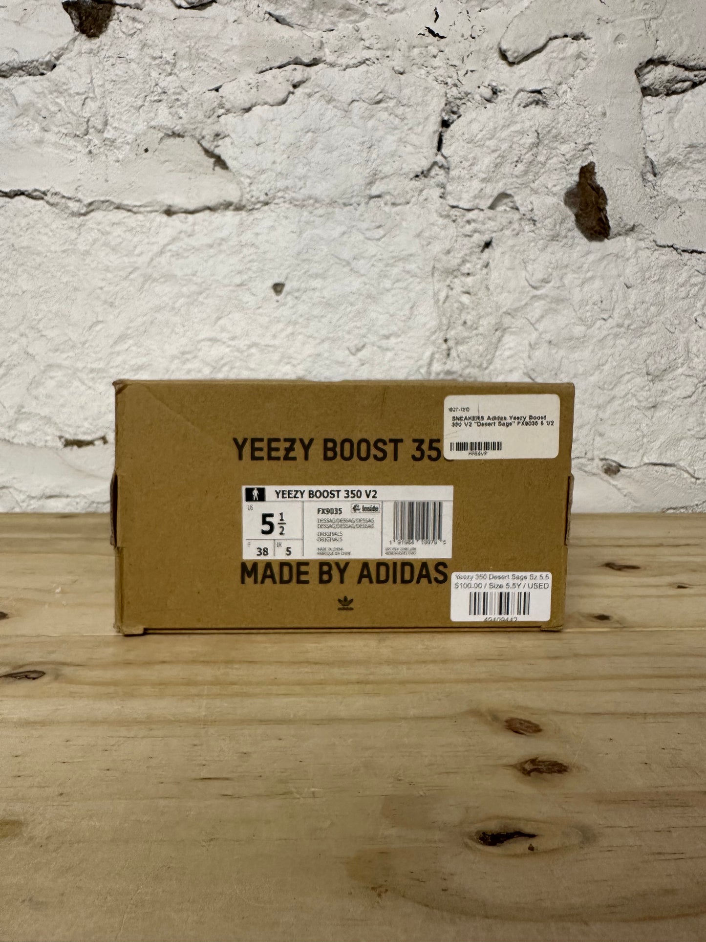 Yeezy 350 V2 Desert Sage Sz 5.5