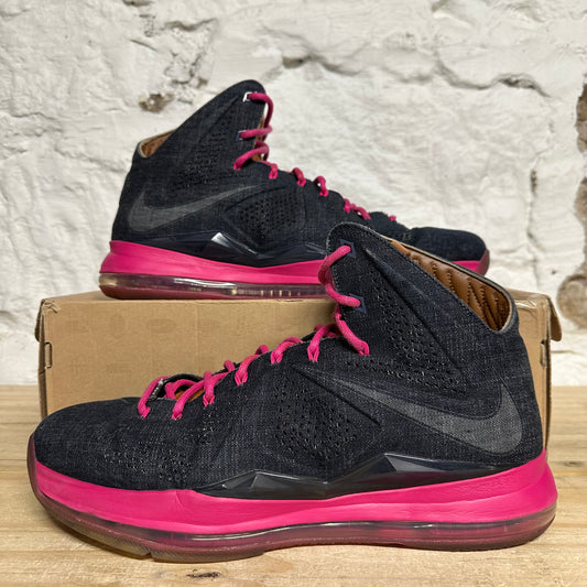 Nike LeBron 10 EXT Denim Sz 14