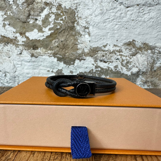 Louis Vuitton Graphite Double Keep It Bracelet W/ Box
