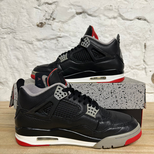 Air Jordan 4 Bred Reimagined Sz 9.5