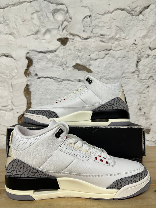 Air Jordan 3 White Cement Reimagined Sz 10 DS