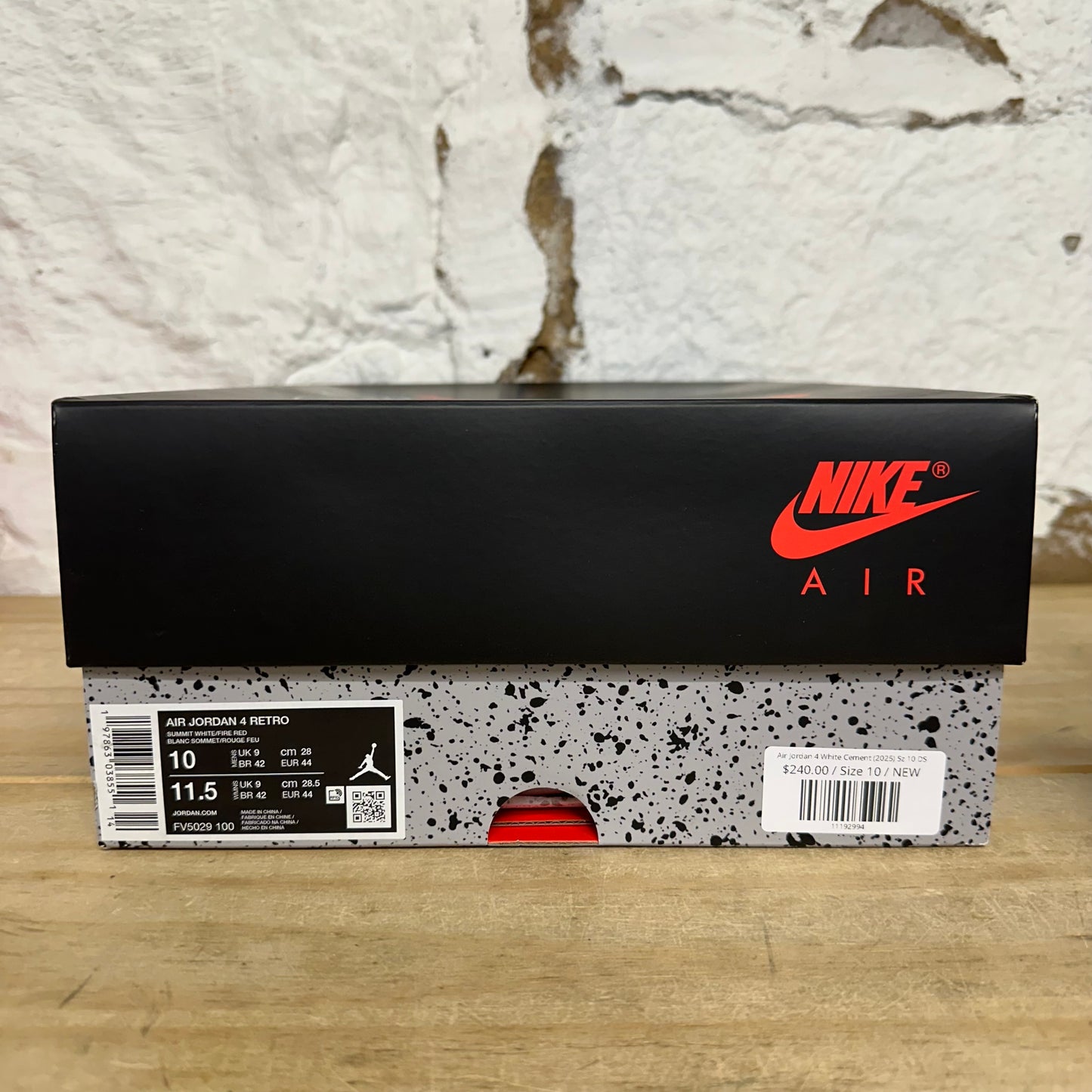 Air Jordan 4 White Cement (2025) Sz 10 DS
