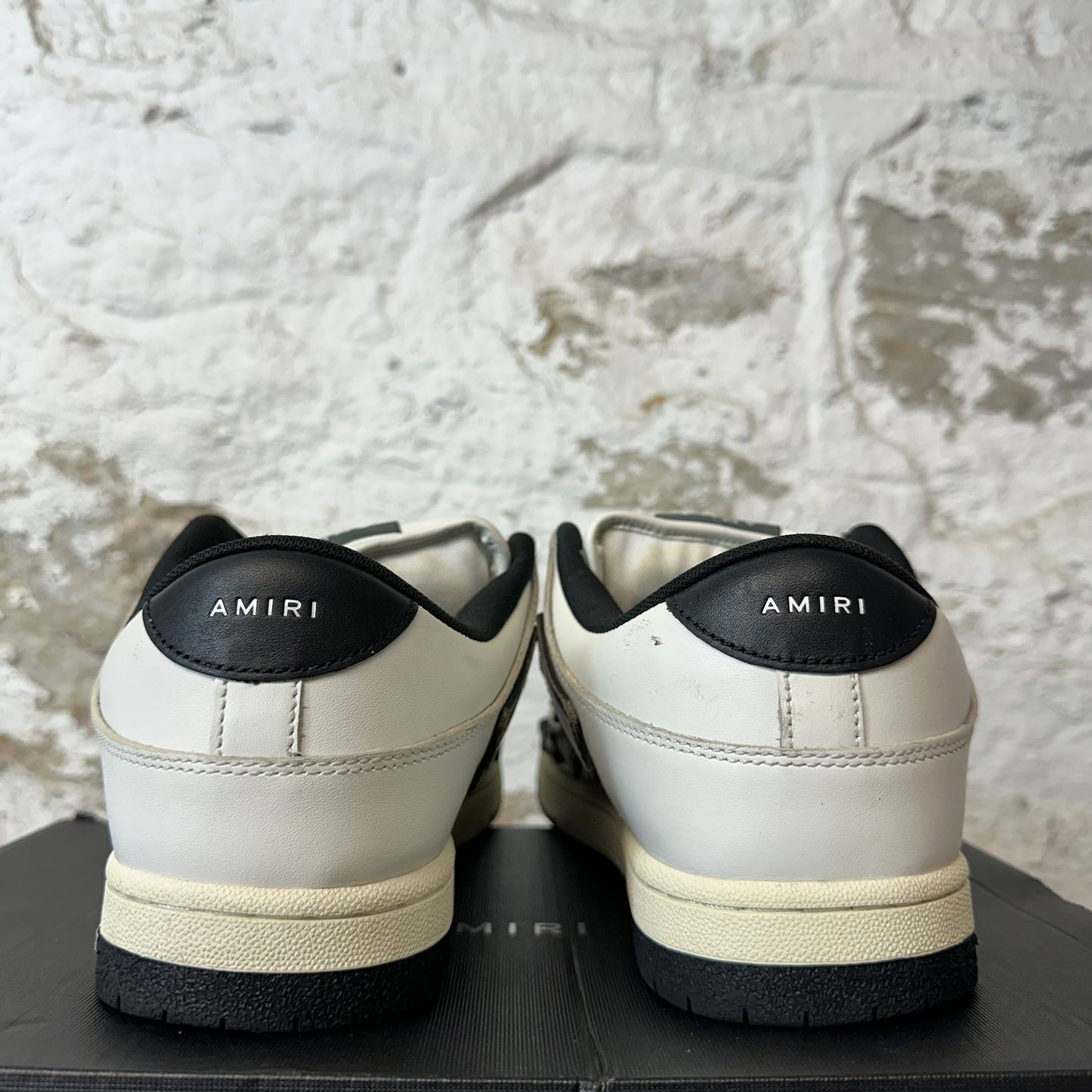 Amiri Grey Black Skeleton White Cream Sneaker Sz 12 (45)