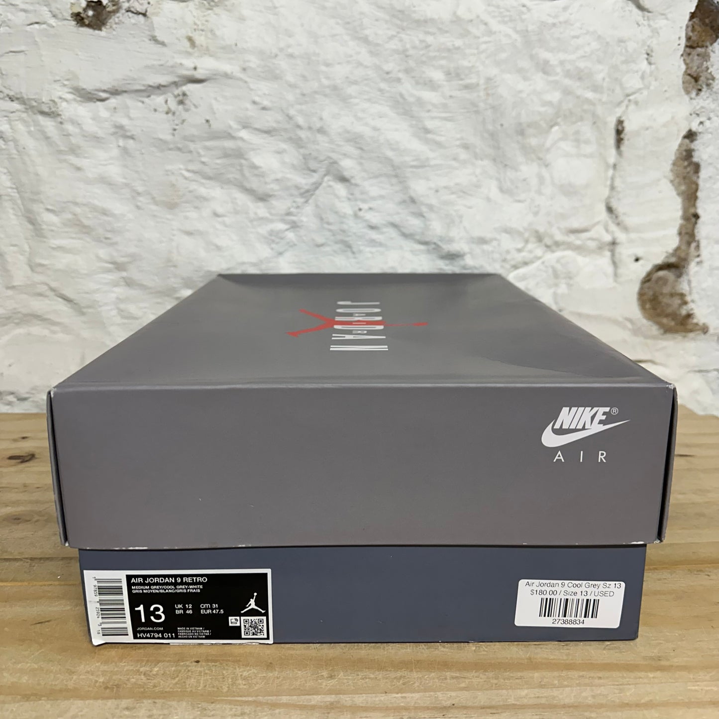 Air Jordan 9 Cool Grey Sz 13