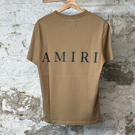 Amiri Grey MA T-shirt Tan Sz S