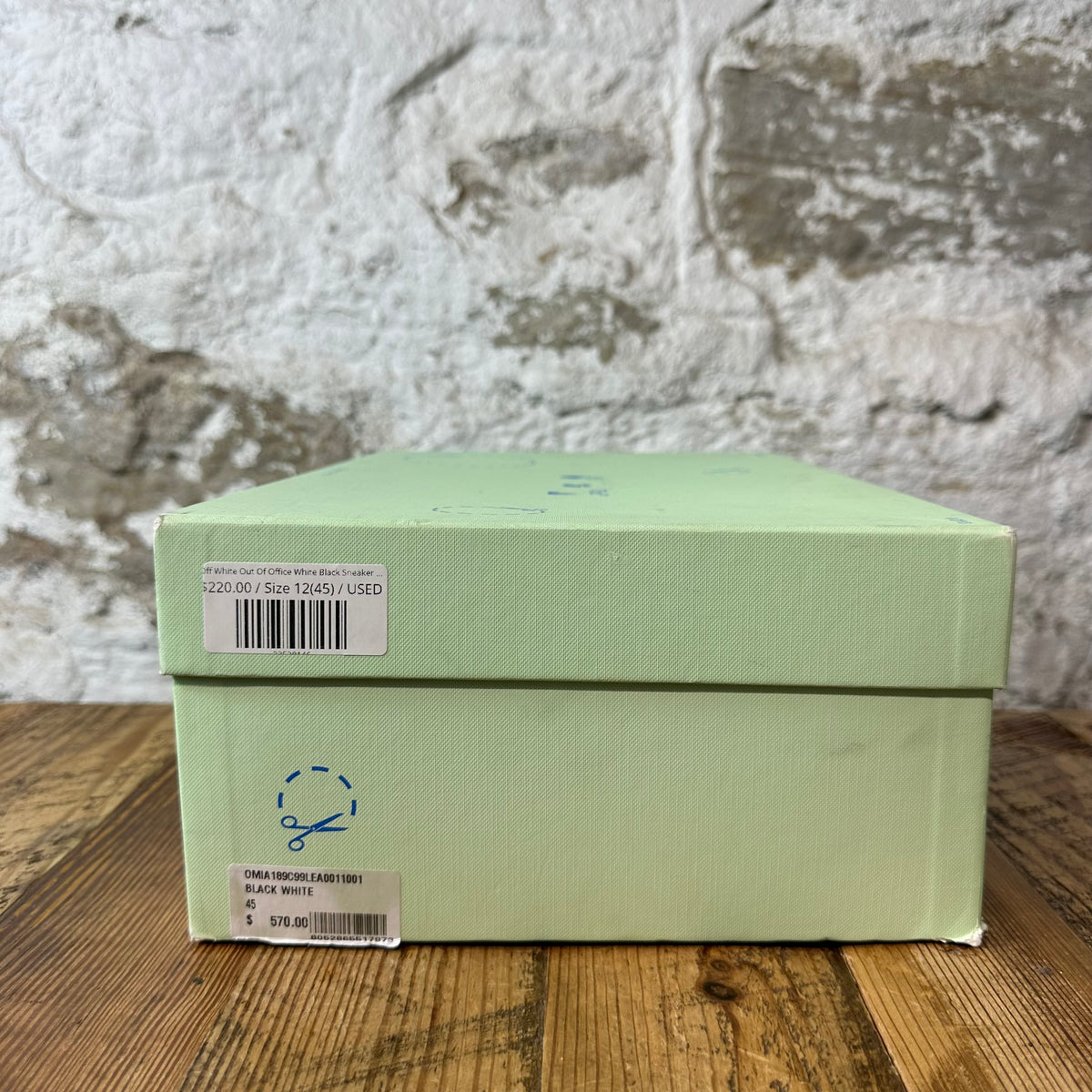 Off-White Out Of Office White Black Sneaker Sz 12 (45)