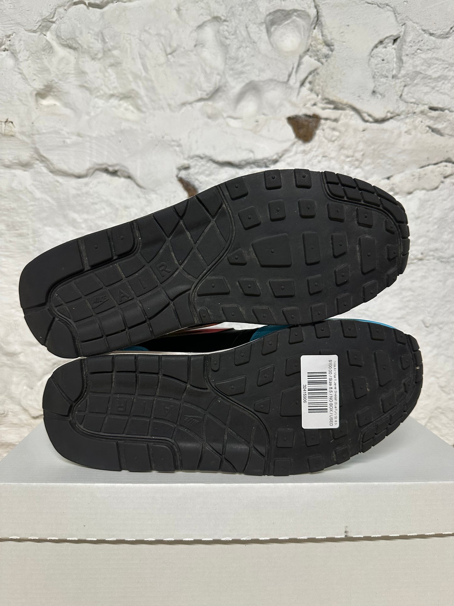 Nike Air Max 1 Jewel Swoosh Blue Fury Sz 8.5