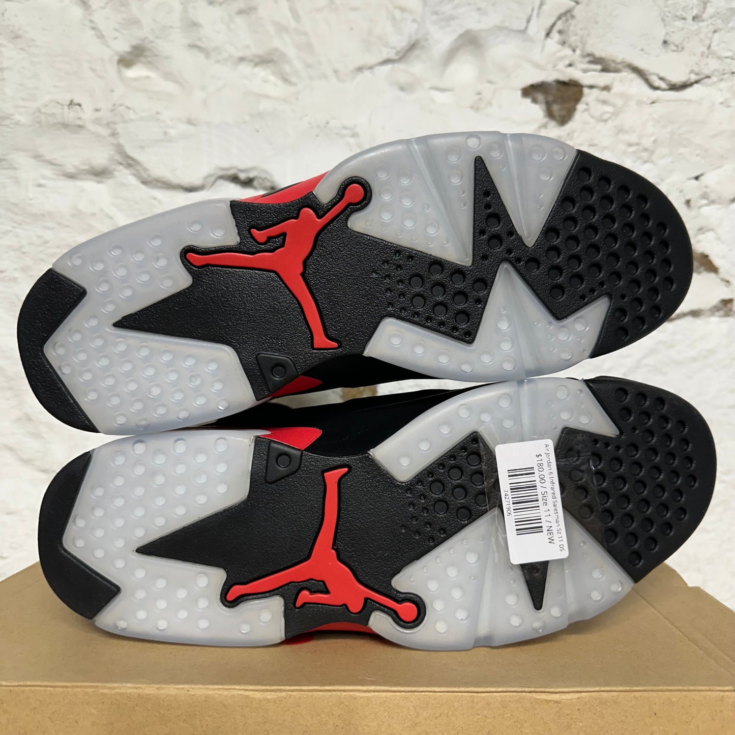 Air Jordan 6 Infrared Salesman Sz 11 DS