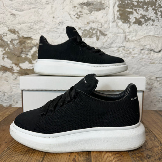 Alexander Mcqueen Black Knit White Sneaker Sz 7 (40) No Box