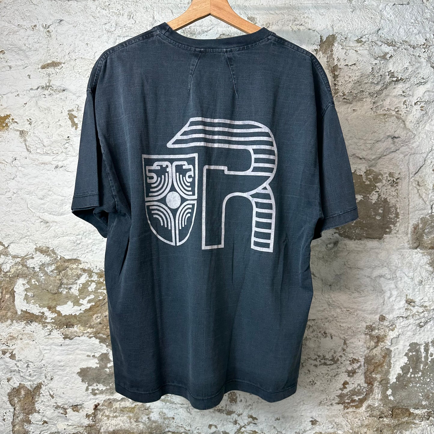 Rhude Banque Faded Black T-Shirt Sz S