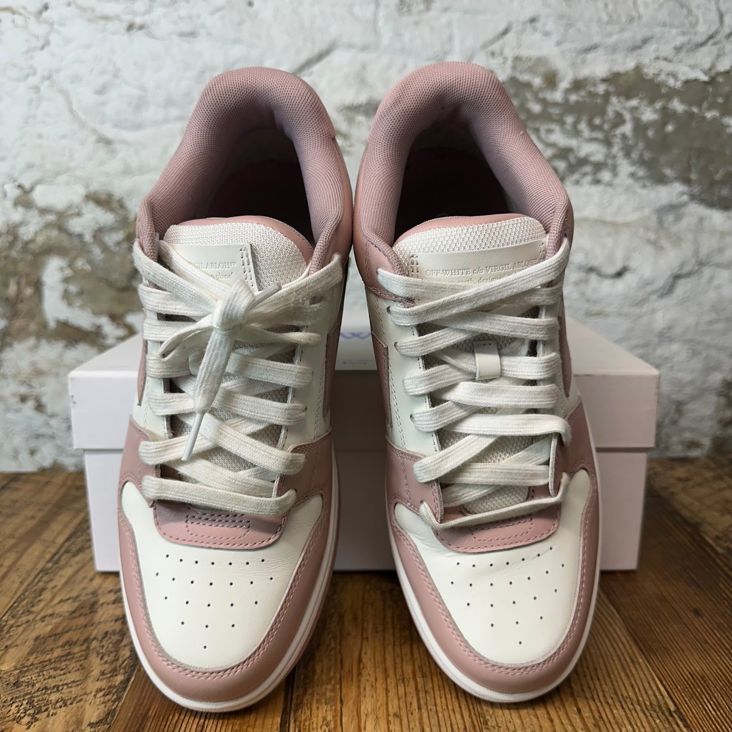 Off-White Out Of Office Dusty Pink White Sneaker Sz 8 (41)