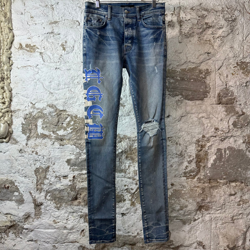 Amiri Blue TGCW Blue Denim Jeans Sz 29