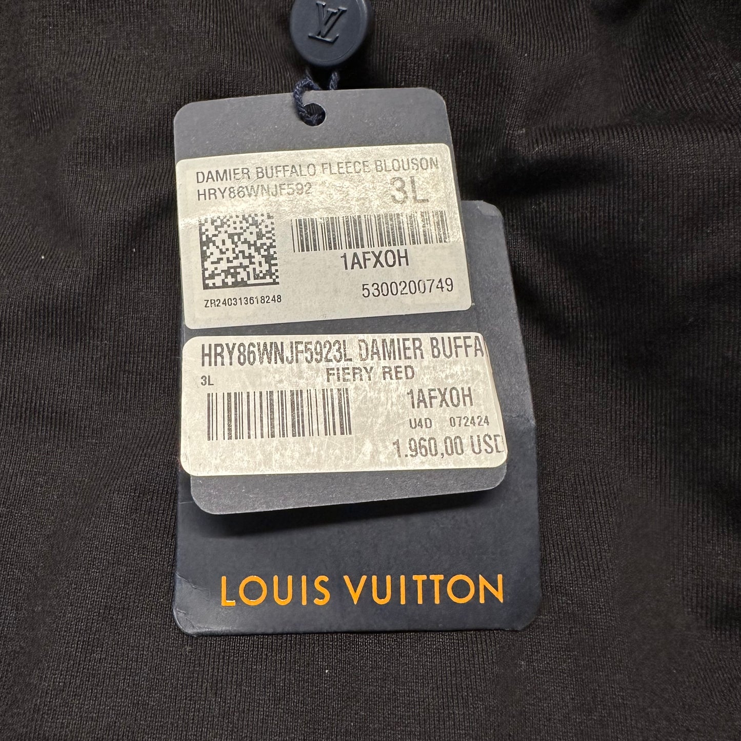 Louis Vuitton Buffalo Fleece Sz XXL