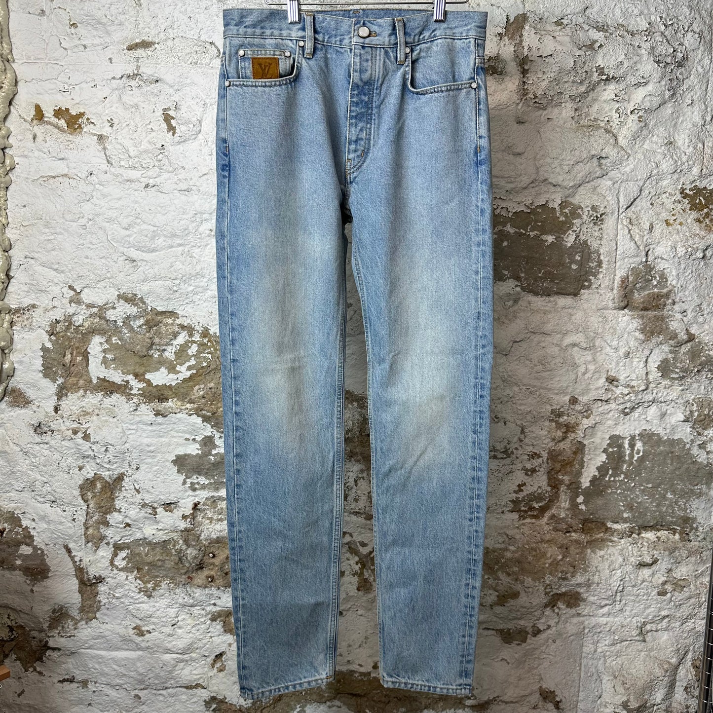 Louis Vuitton Slim Fit Light Blue Denim Jeans Sz 30