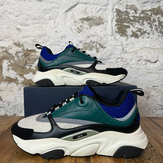 Dior B22 Green White Black Sneaker Sz 13 (46)