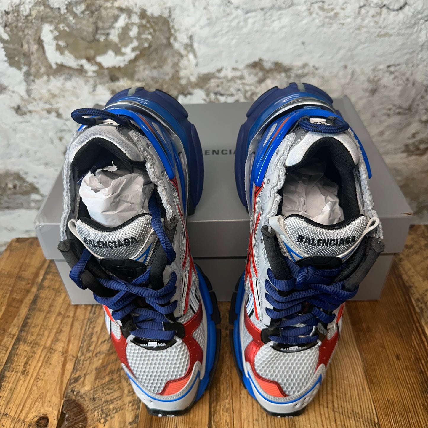 Balenciaga Runner Red Blue Grey Sneaker DS