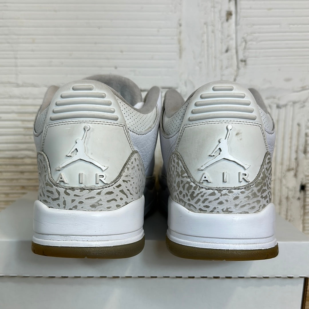 Air Jordan 3 Triple White Sz 14