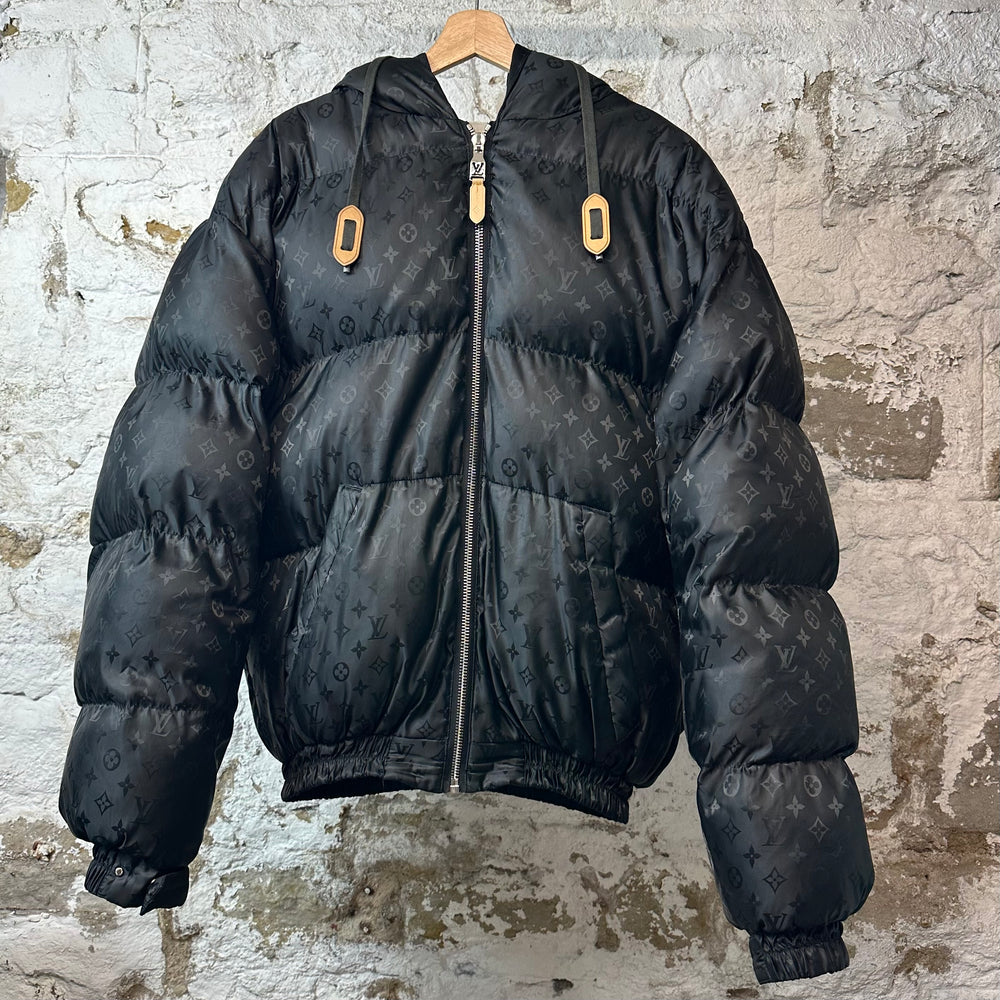 Louis Vuitton Monogram Down Jacket Black Sz L (50)