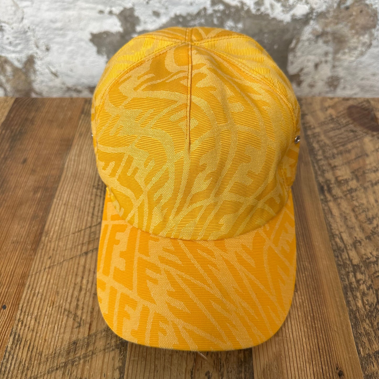 Fendi Yellow Motif Monogram Hat