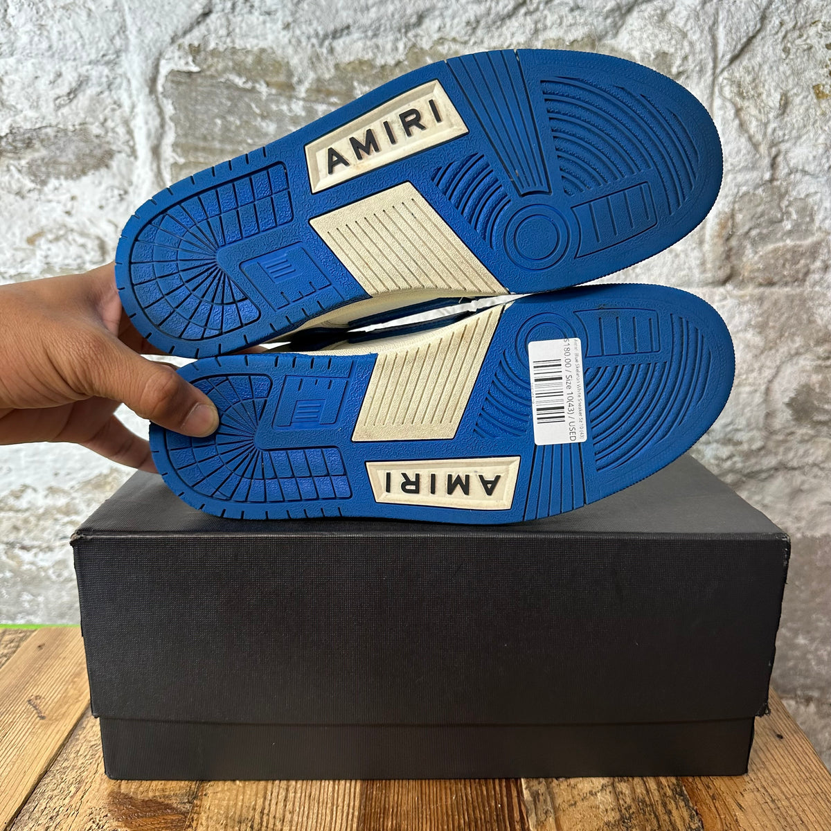 Amiri Blue Skeleton White Sneaker Sz 10 (43)
