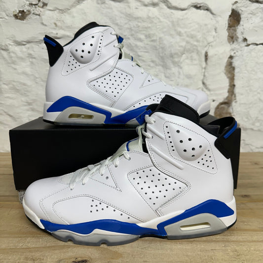 Air Jordan 6 Retro Sport Blue Sz 9.5 DS