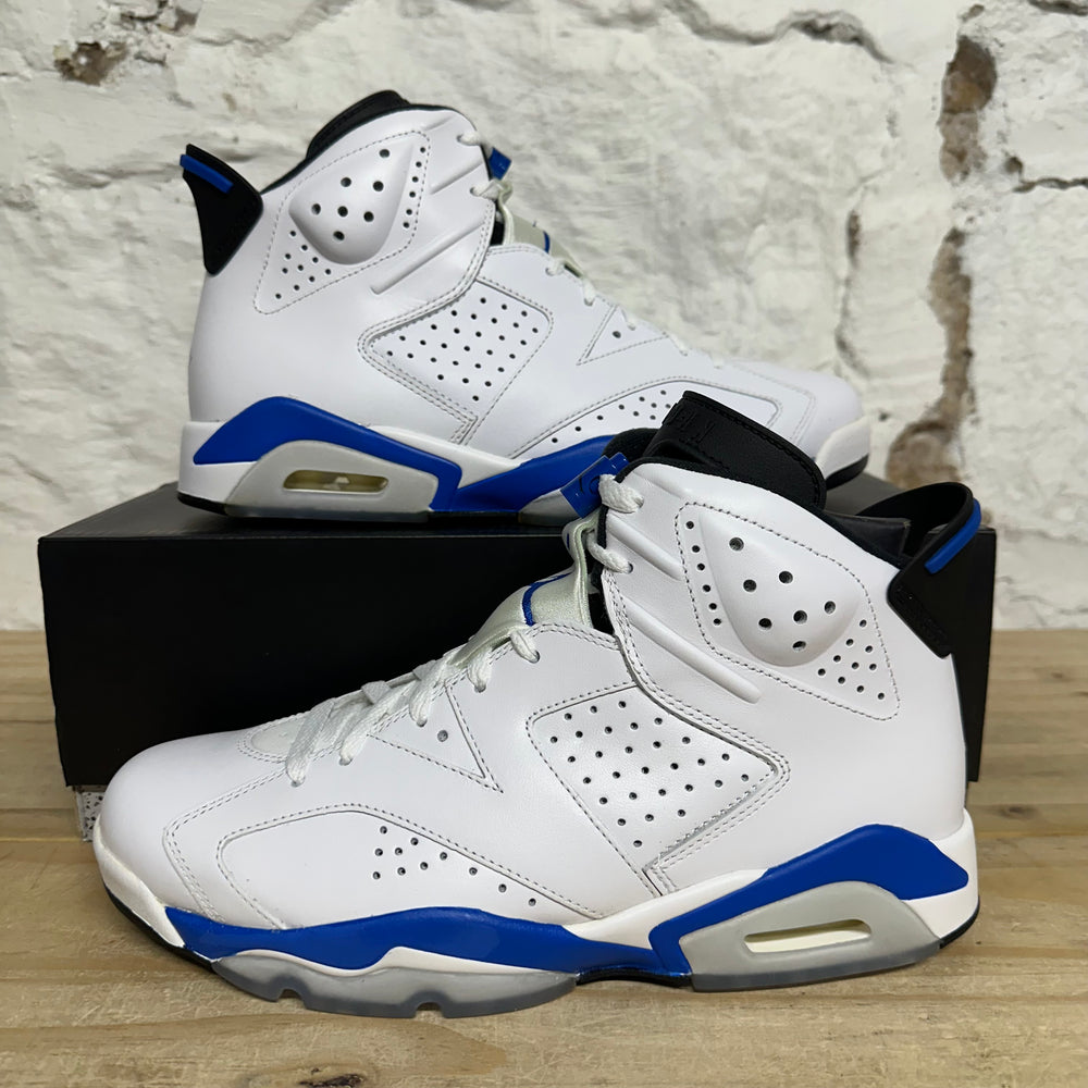 Air Jordan 6 Retro Sport Blue Sz 9.5 DS