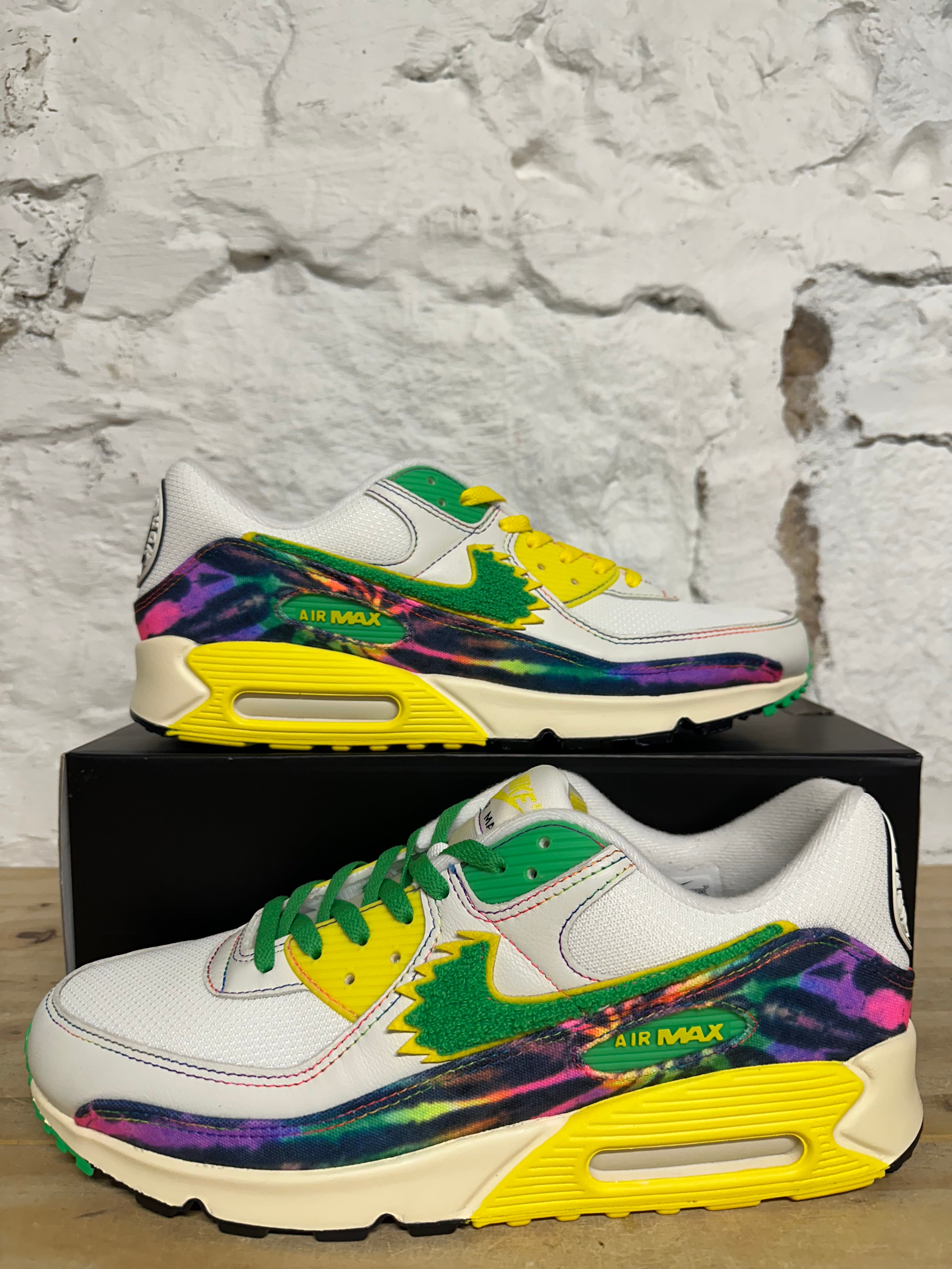 Nike Air Max 90 Oregon Ducks Greatful Dead Sz 13