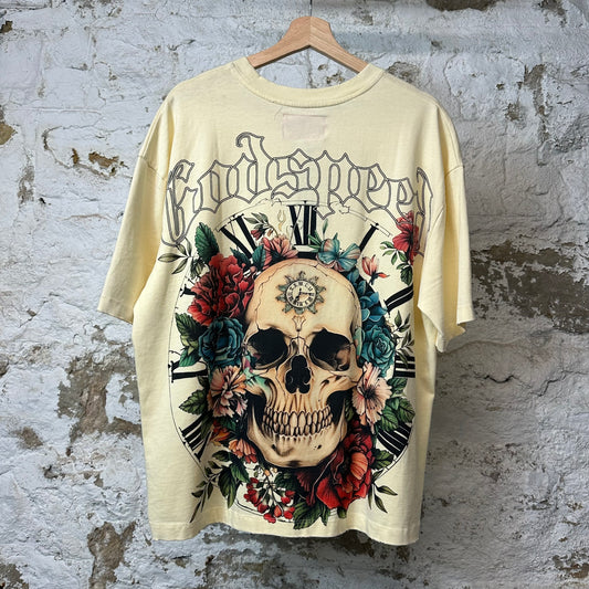 Godspeed Skull Clock Cream T-shirt