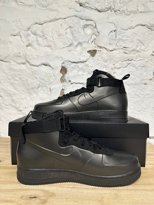 Nike Air Force 1 Foamposite Cup Triple Black Sz 12
