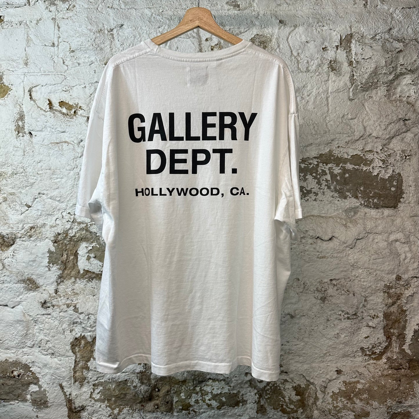 Gallery Dept Black Logo T-shirt White Sz XXL DS