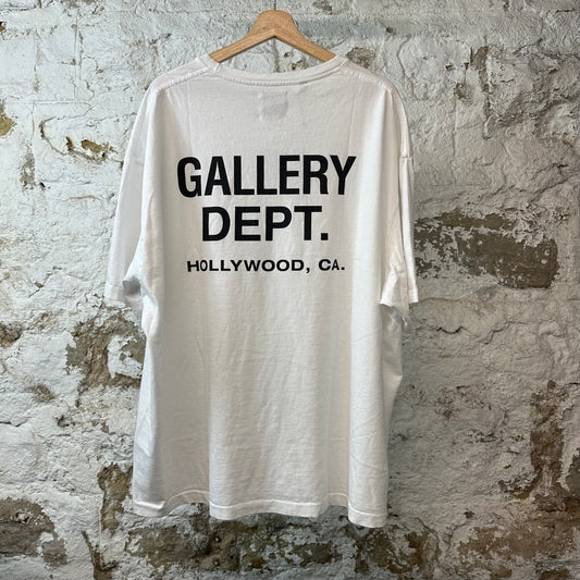 Gallery Dept Black Logo T-shirt White Sz XXL DS