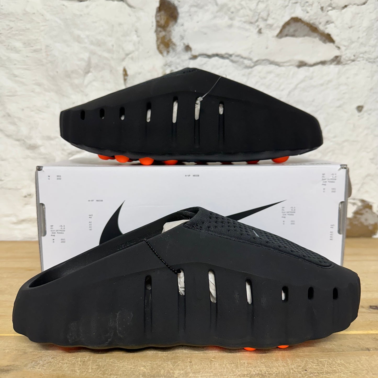 Nike Mind Slide 001 Black Chrome Sz 10 DS