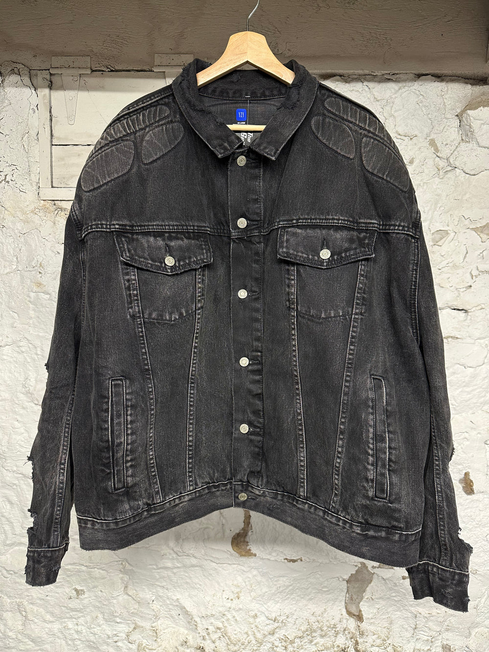 Yeezy Gap Balenciaga Padded Denim Jacket Sz XXL